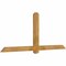 Ekena Millwork Eugene Rough Sawn Timber Gable Bracket, Western Red Cedar, 84"W x 35"H x 4"D x 4"F, 10/12 Pitch GBW084X35X0404EUG00RWR - alternate 4
